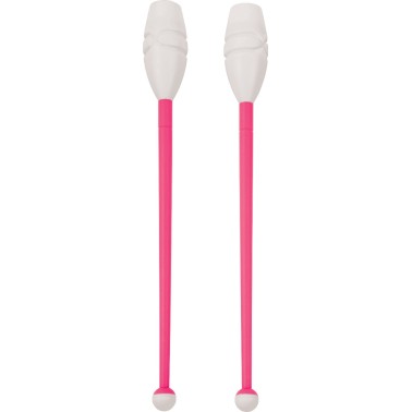 Rhythmic Gymnastics Clubs White-Fucksia - Amila