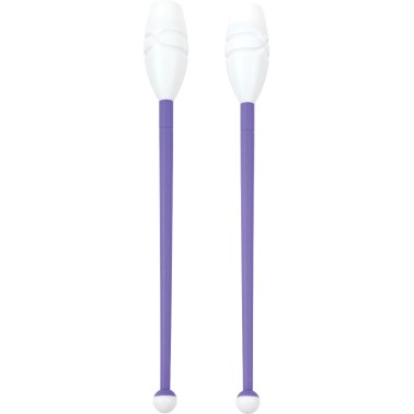 Rhythmic Gymnastics Clubs Purple-White - Amila