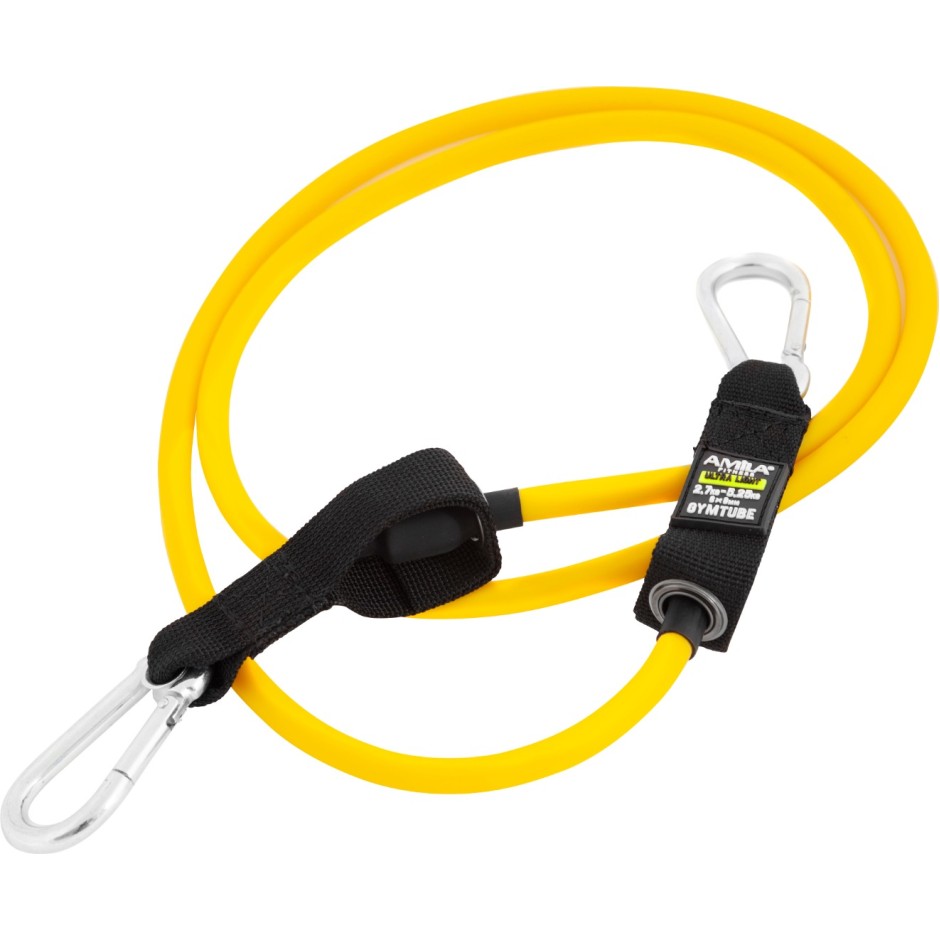 Λάστιχο Αντίστασης Κίτρινο - Amila GymTube With Clip Ultra Light
