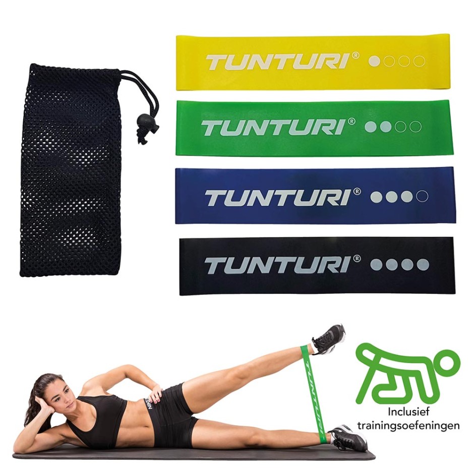 TUNTURI MINI RESISANCE BAND SET 4PCS 14TUSYO016 Ο-C