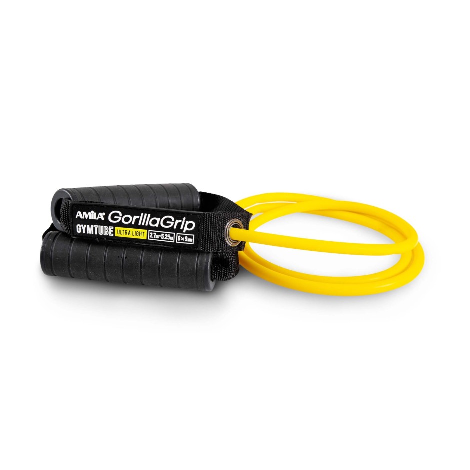 Λάστιχο Αντίστασης Κίτρινο - Amila GymTube Gorilla Grip Ultra Light