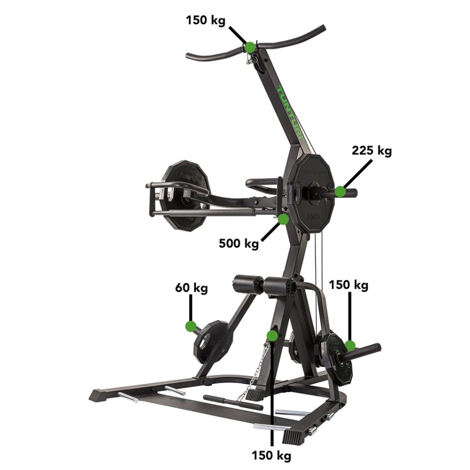 TUNTURI WT85 LEVERAGE PULLEY GYM 17TSWT8050 One Color