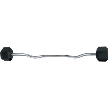 AMILA ΜΠΑΡΑ ΜΕ ΒΑΡΗ FIXED 15 Kg RUBBER W-SHAPE 84792 Ο-C