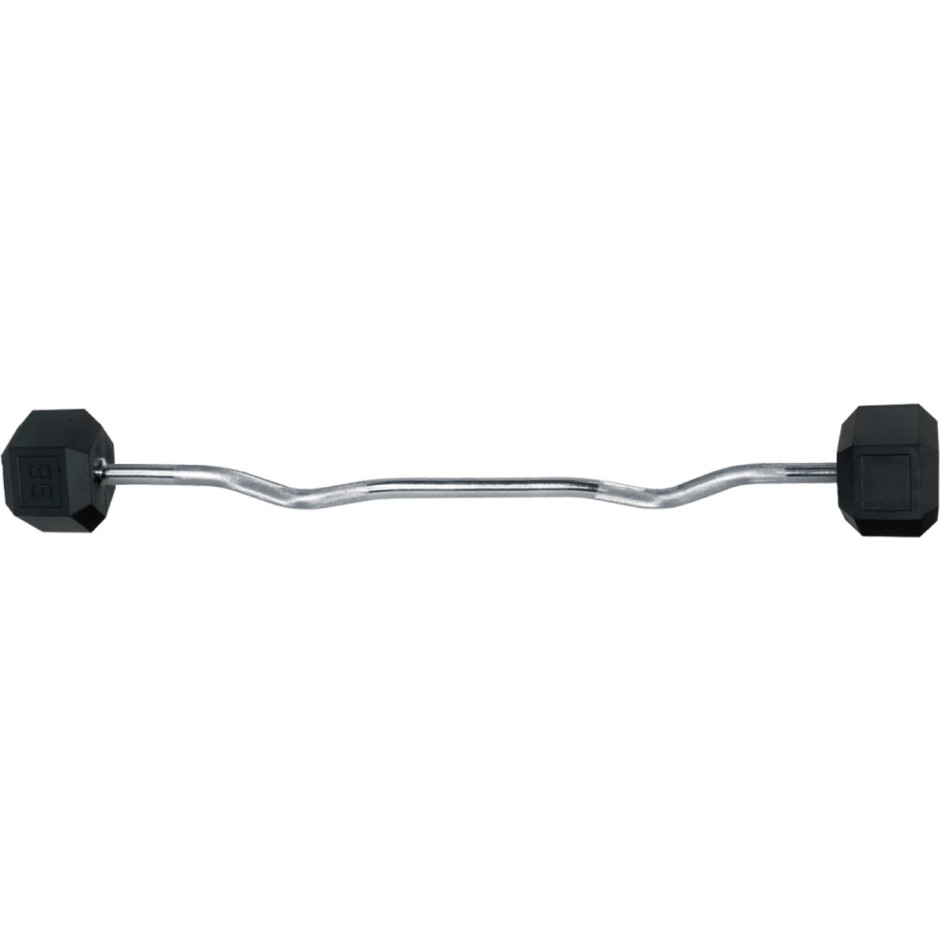 AMILA ΜΠΑΡΑ ΜΕ ΒΑΡΗ FIXED 15 Kg RUBBER W-SHAPE 84792 Ο-C