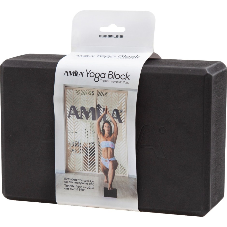 Τουβλάκι Yoga Μαύρο - Amila Brick