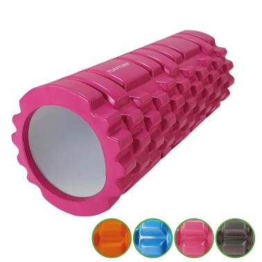 TUNTURI YOGA FOAM GRID ROLLER 33CM PINK 14TUSYO026 Ο-C