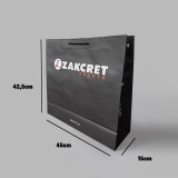 Χάρτινη Τσάντα ZAKCRET Sports Μαύρη Εικόνα 1