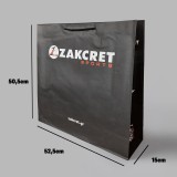 Χάρτινη Τσάντα ZAKCRET Sports Μαύρη Εικόνα 2