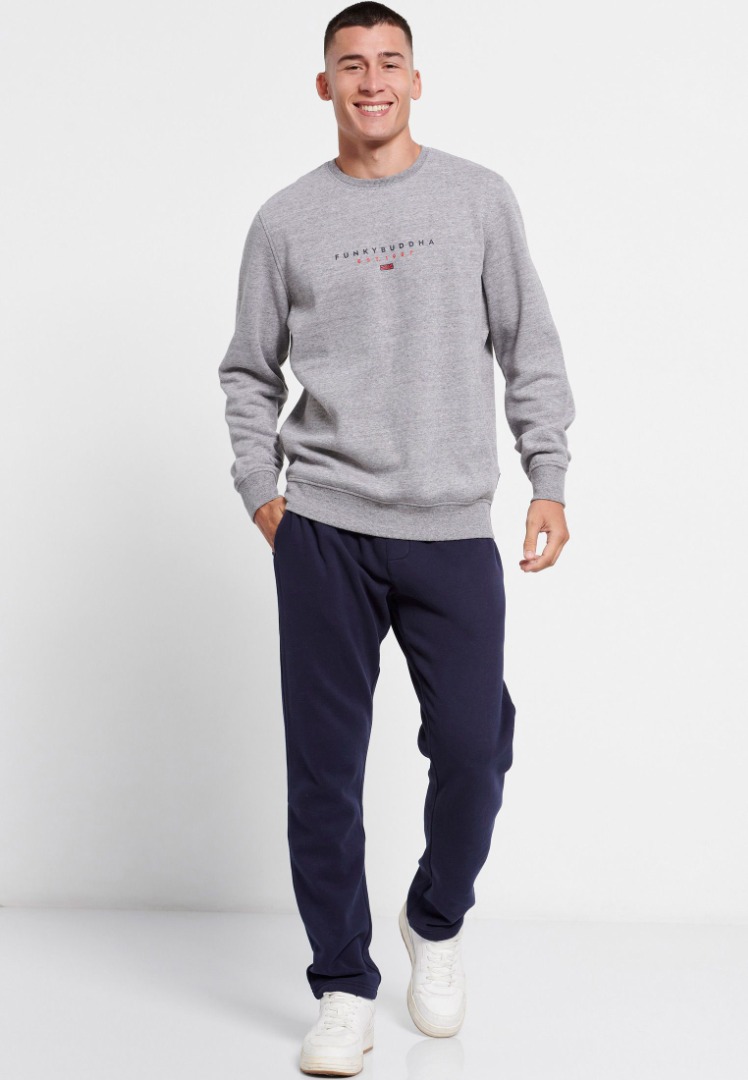 FUNKY BUDDHA FBMS006-019-06-GREY MEL Γκρί φωτογραφία