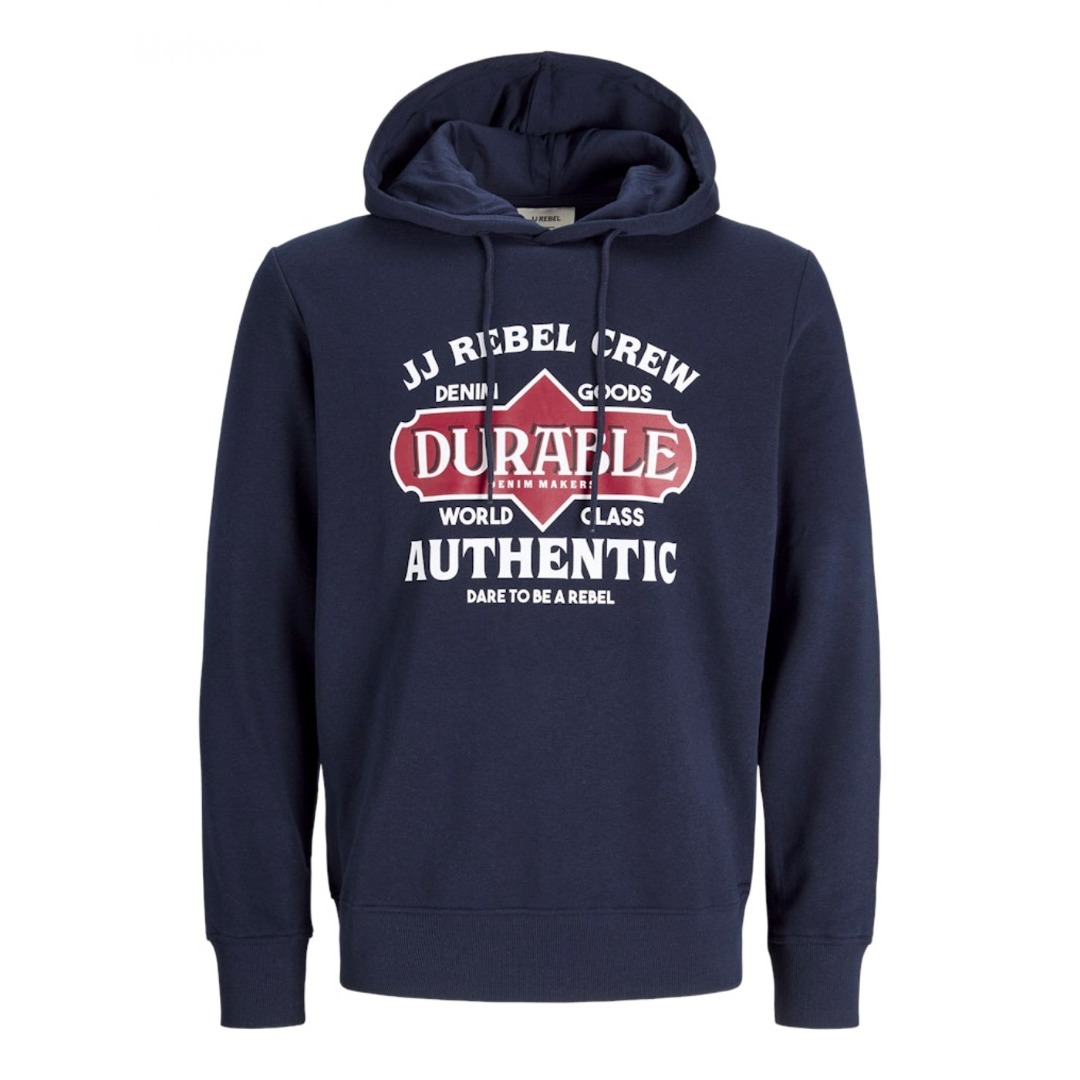JJ REBEL JJ REBEL JREBCASPER SWEAT HOOD 12266364-SKY CAPTAIN Μπλε