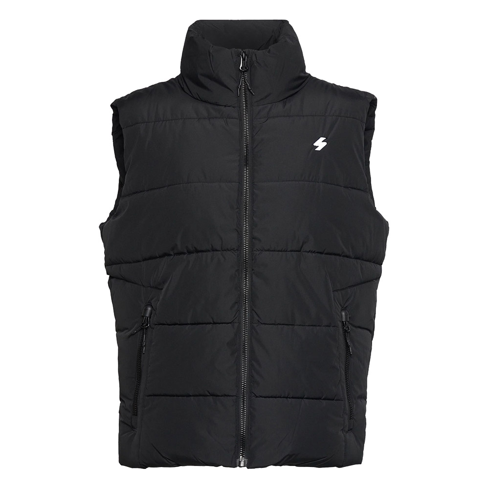 Superdry & Co PUFFER GILET - Chaleco - Denim Co Tobacco Brown/marrón