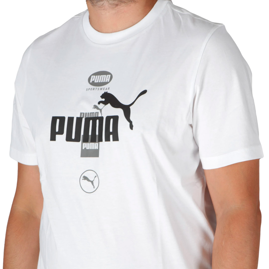 PUMA POWER GRAPHIC TEE 681738-02 White