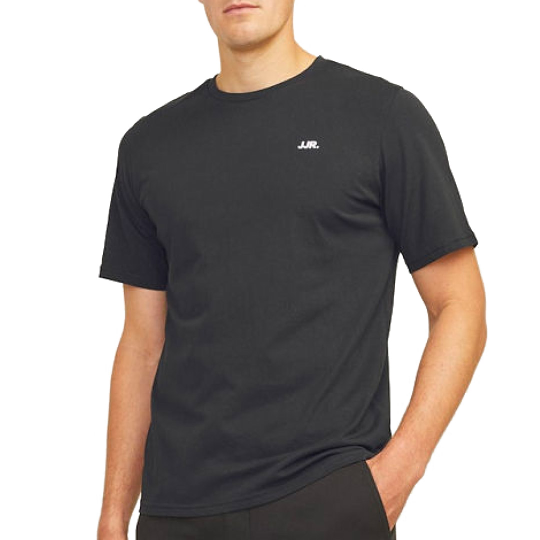 JJ REBEL JJ REBEL LOGO TEE SS CREW NECK 12263850-BLACK Μαύρο