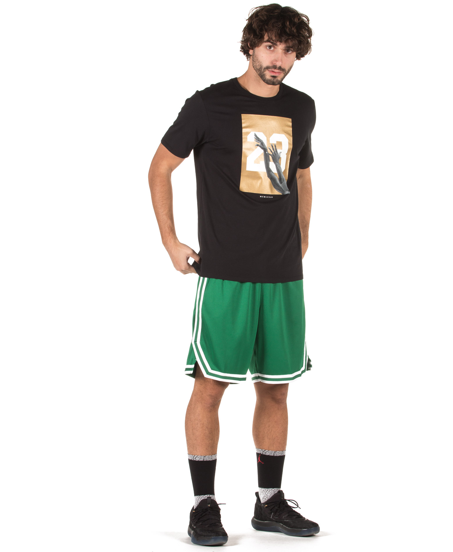 Nike Boston Celtics Icon Edition Swingman SW Fan Edition Celtics Team Limited Basketball Shorts Green AJ5587-312 US L