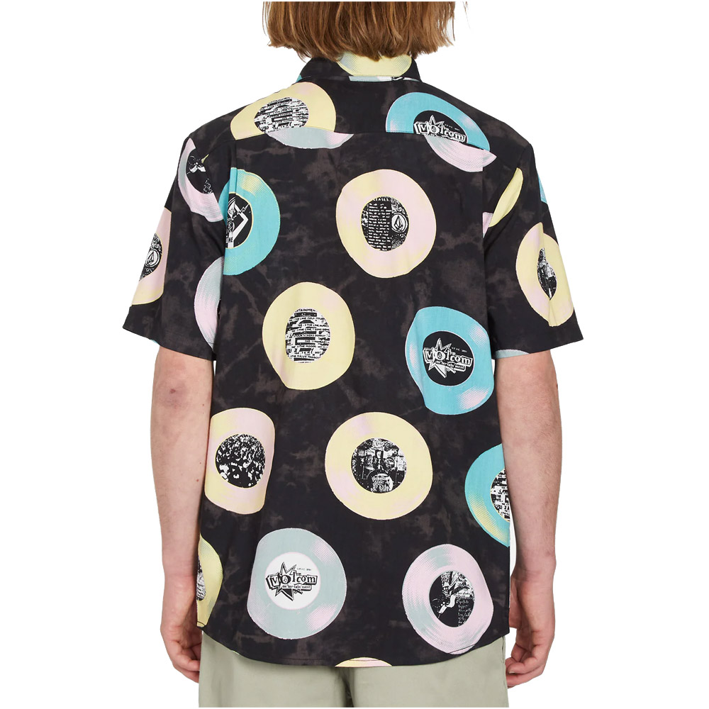 VOLCOM V ENT LP WOVEN SS A0412301-BLK Πολύχρωμο φωτογραφία