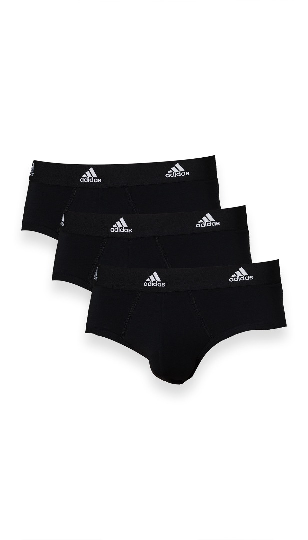 adidas Performance adidas ACTIVE FLEX COTTON BRIEF 3PK 4A1M01-000 Μαύρο