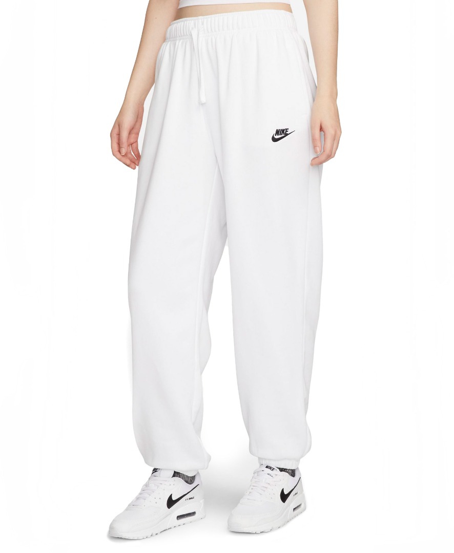 NIKE W NSW CLUB FLC MR OS PANT DQ5800-100 Λευκό - Zakcret.gr