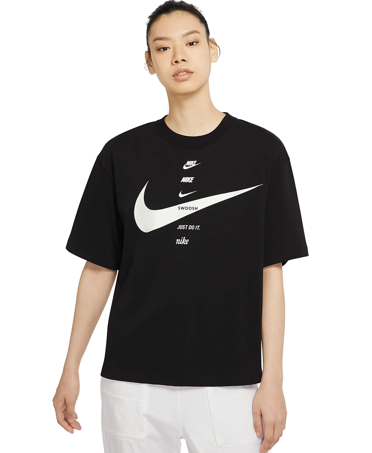 NIKE W NSW SWSH TOP SS CU5682-010 Black