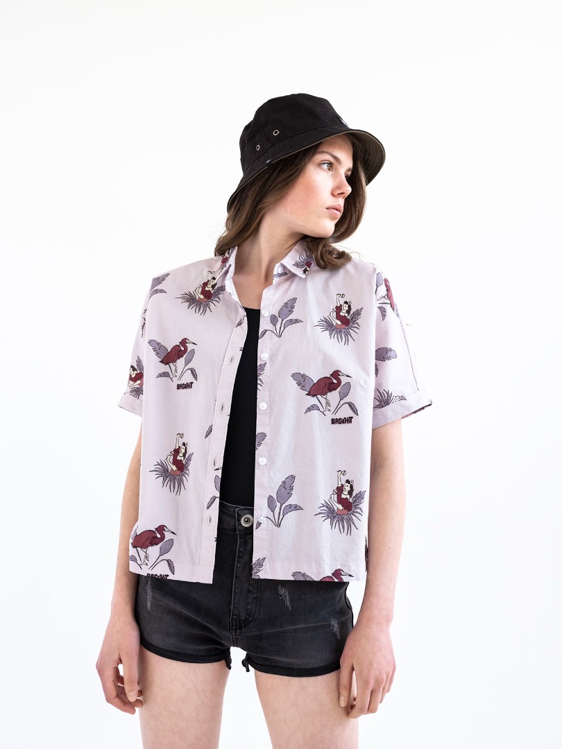 BASEHIT WOMEN'S S/S SHIRT 201.BW61.10-PR 187 ROSE Ροζ φωτογραφία