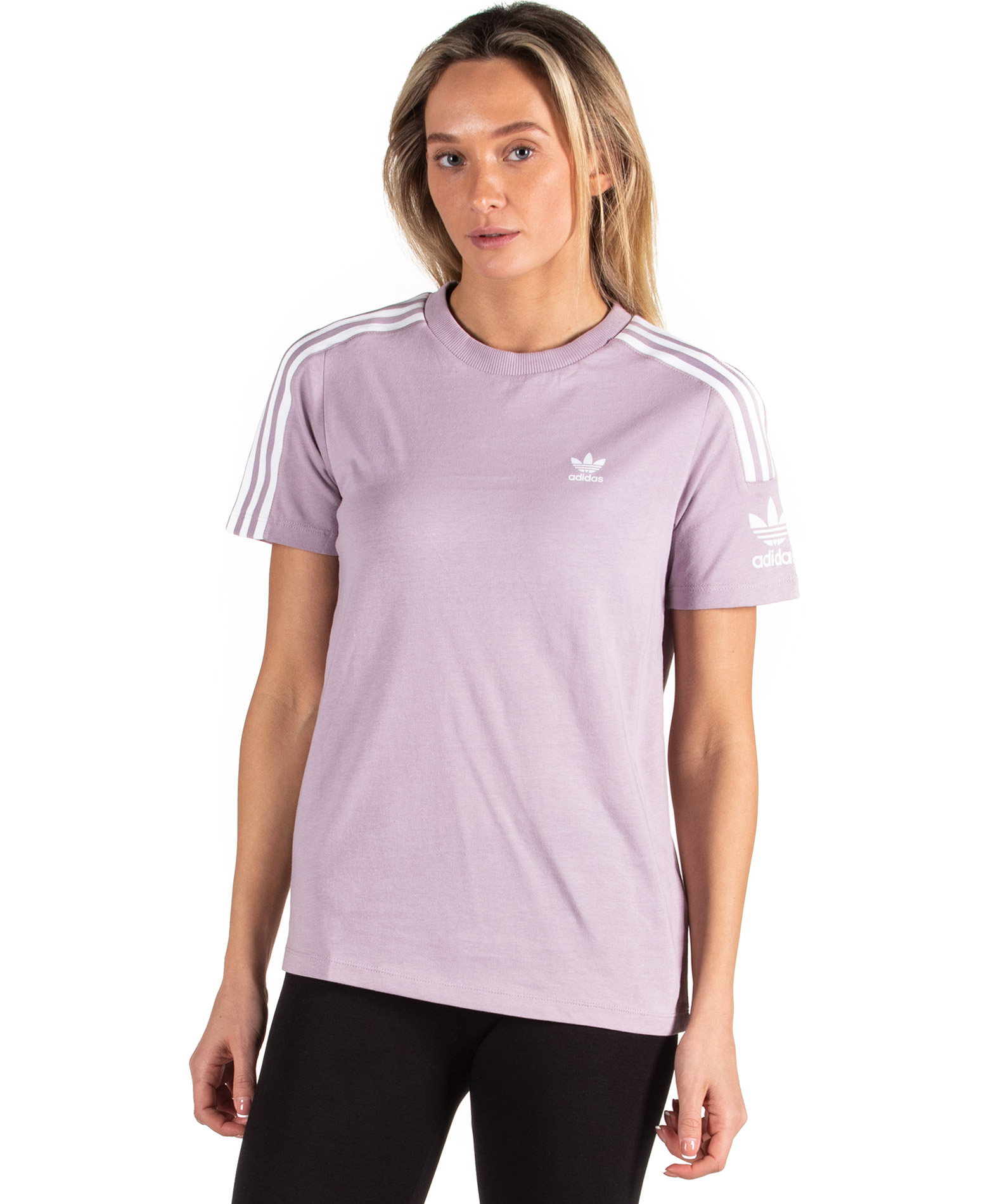 adidas lilac t shirt