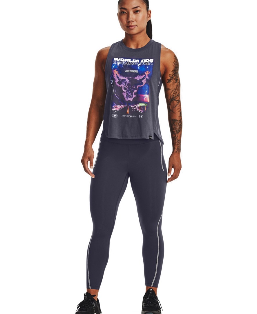 UNDER ARMOUR PROJECT ROCK WORLDWIDE TANK 1373775-558 Ανθρακί