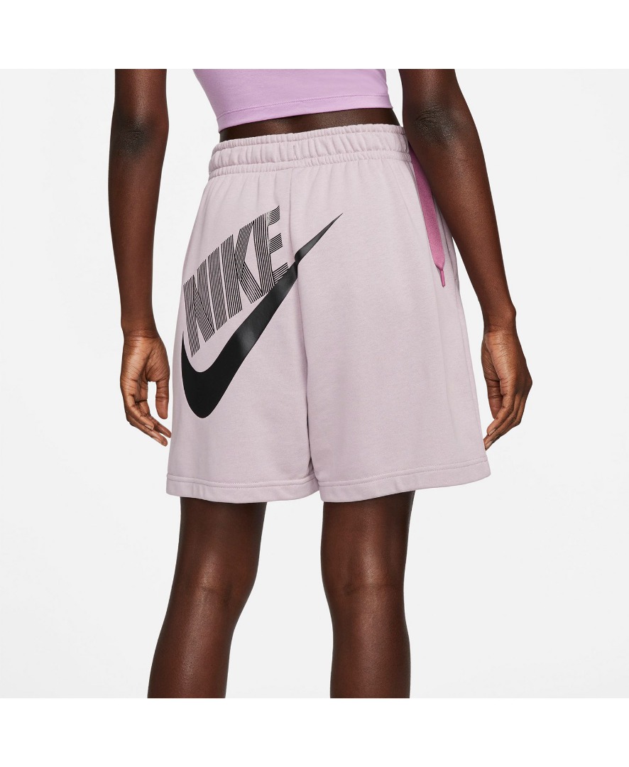 NIKE W NSW FT FLC HR SHRT DNC DV0334-501 Μωβ φωτογραφία