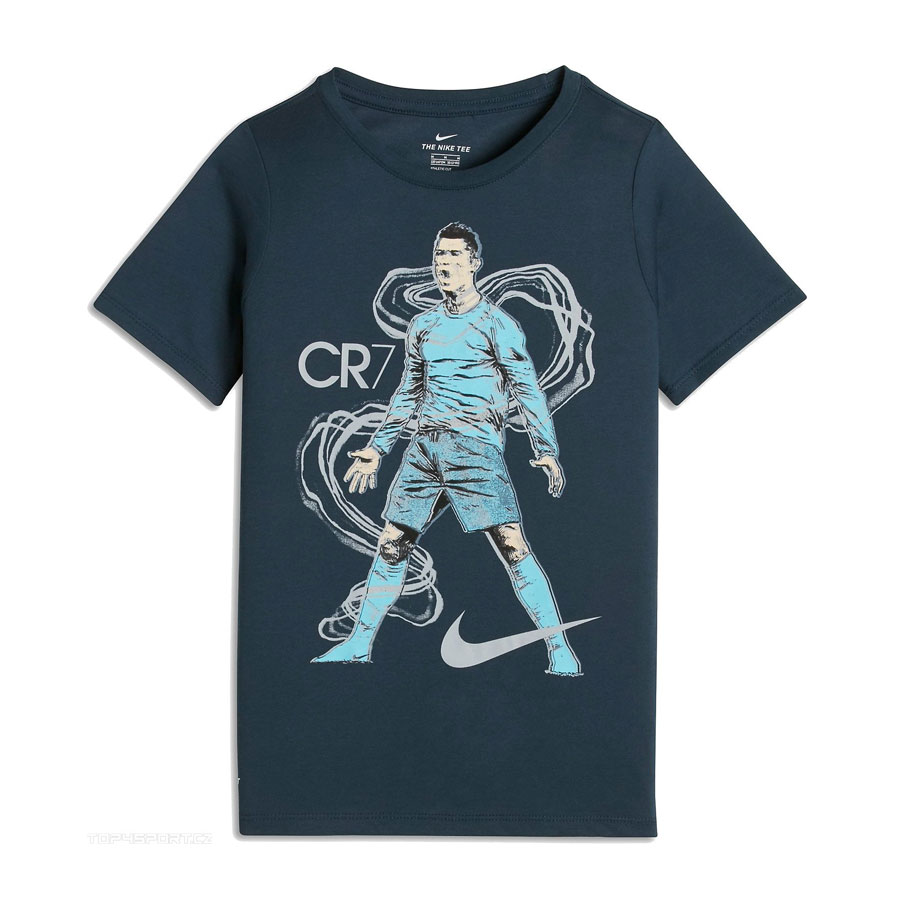 NIKE RONALDO B NK DRY TEE HERO 882710-454 Blue - Zakcret.gr