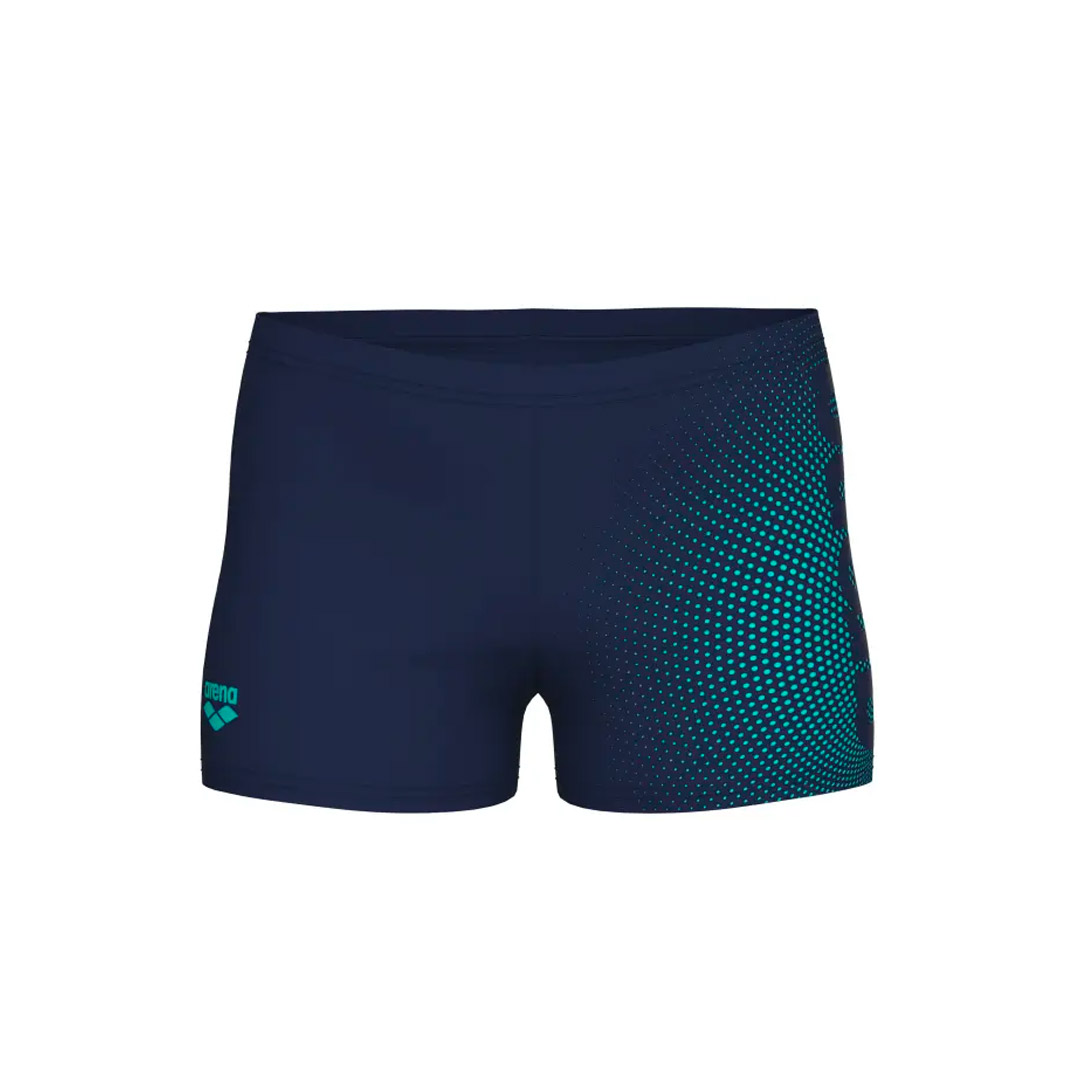 Short De Bain Arena Garçon - Logo - Matière Recyclée - Extensible Et Confortable - 22cm