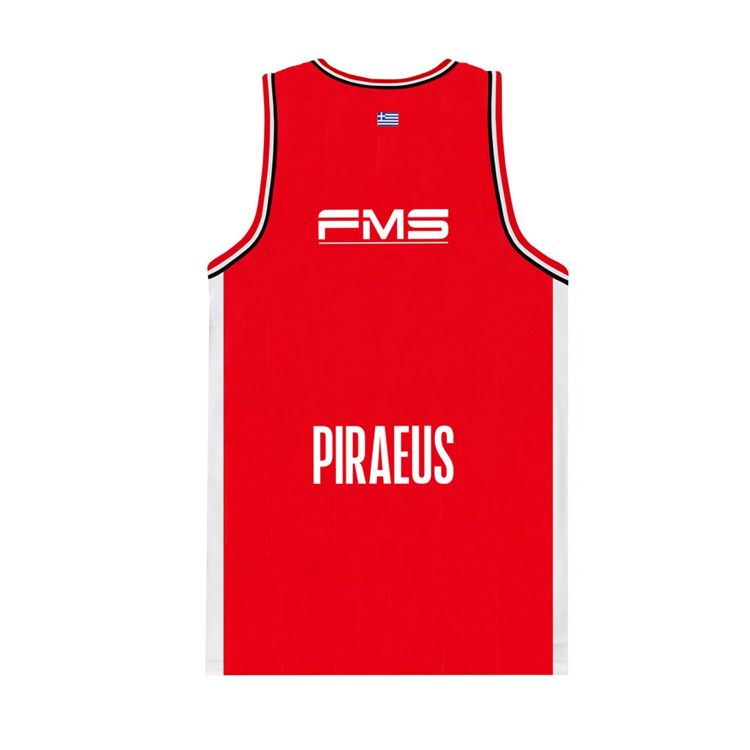 GSA KIDS OFFICIAL JERSEY OLYMPIACOS TYPE A 1747340-RED Κόκκινο φωτογραφία