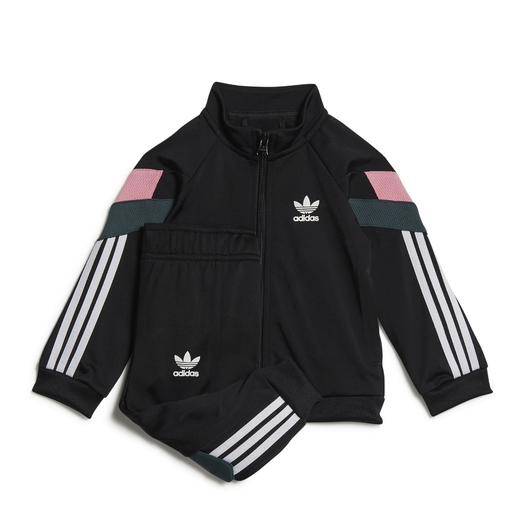 purple and orange adidas tracksuit