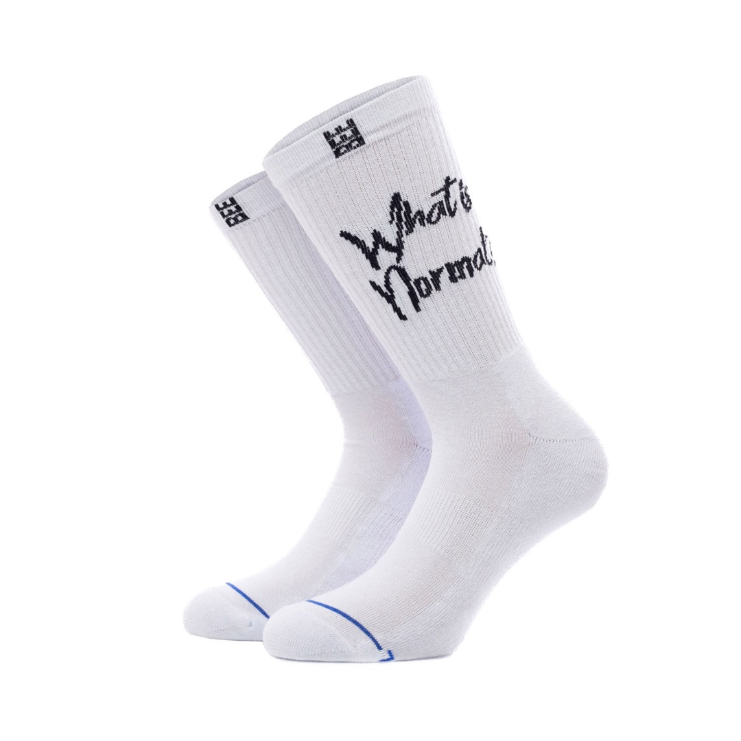 BEE UNUSUAL WHAT IS NORMAL SOCKS AS-240102-WHITE Λευκό