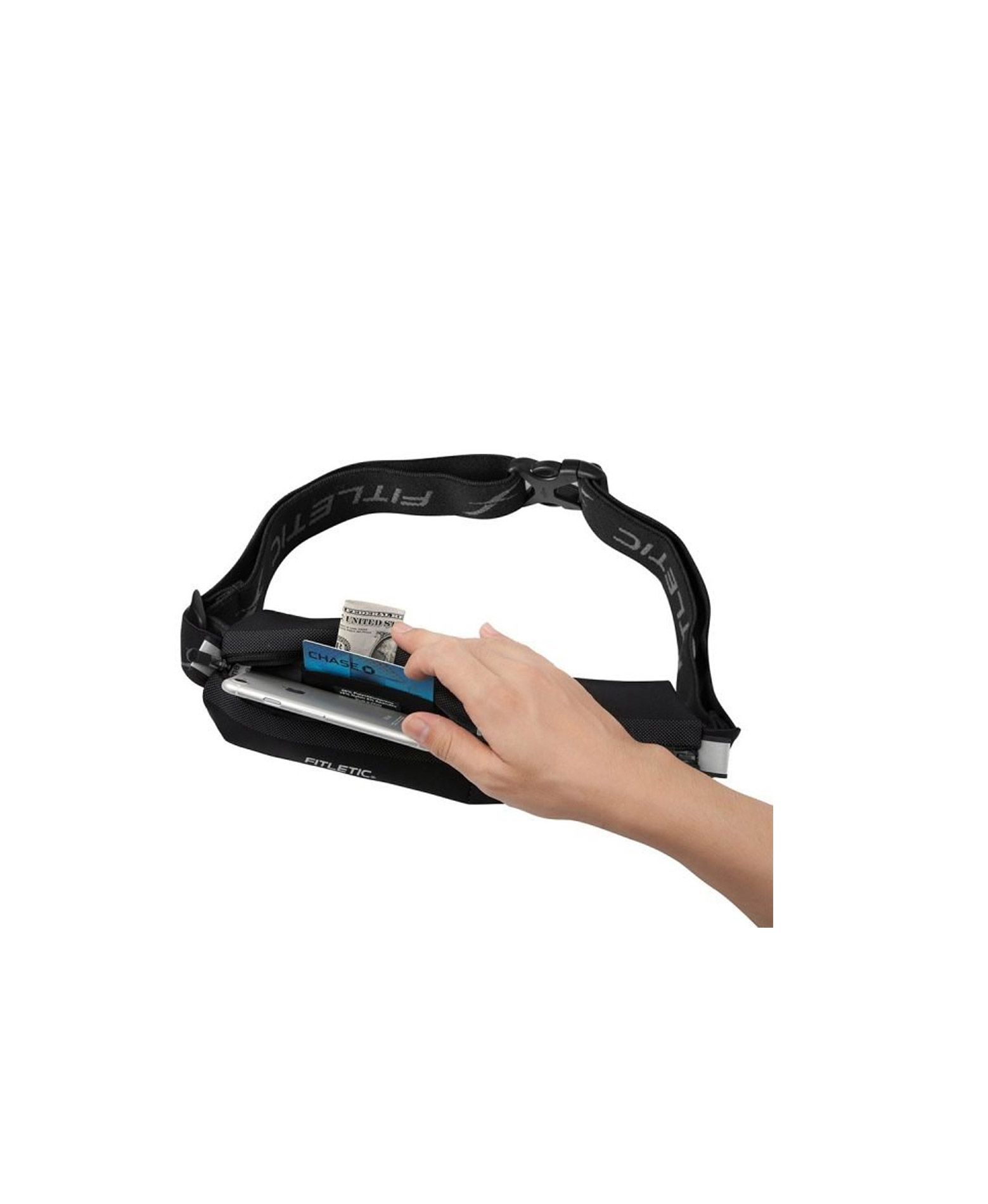 FITLETIC BOLT TWO POUCH BELT MSB02-01 Μαύρο φωτογραφία