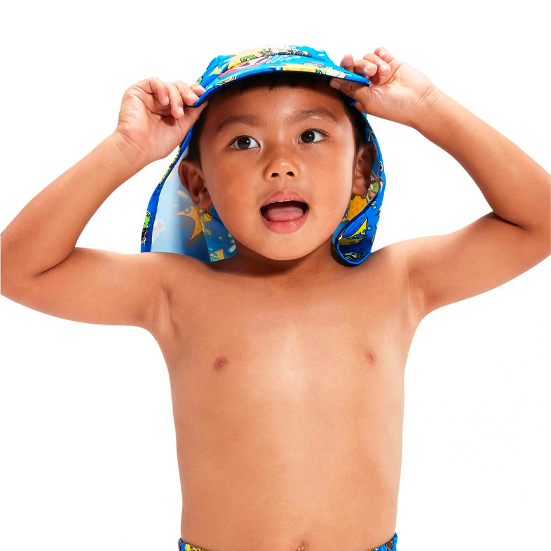 Speedo SPEEDO BOYS LEARN TO SWIM SUN PROTECTION HAT 8-00330414803 Μπλε