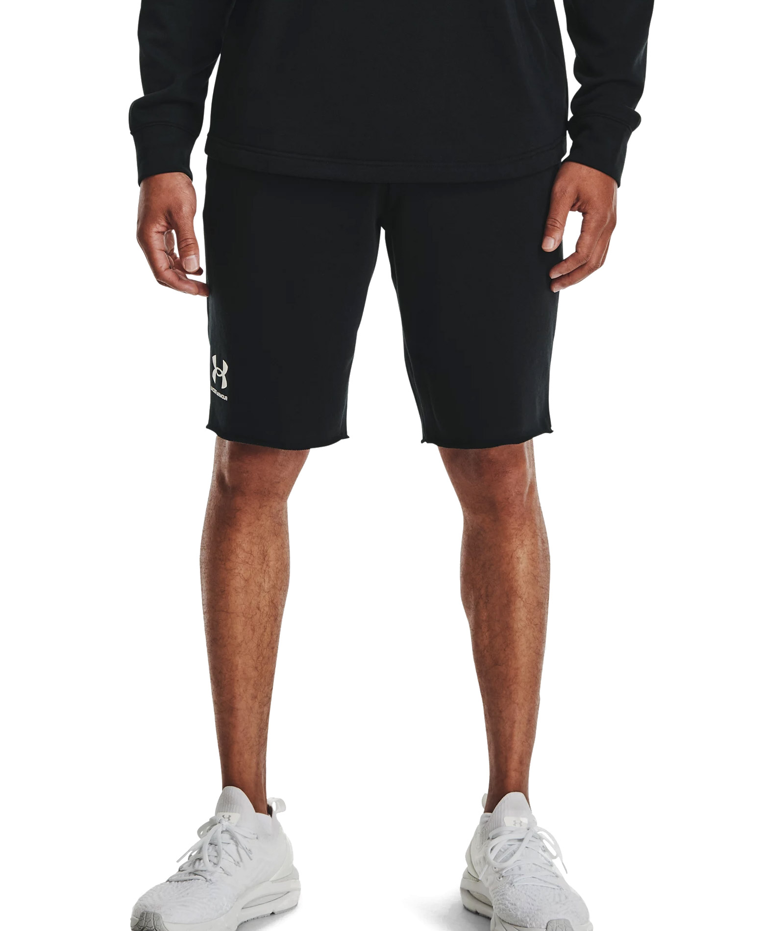 UNDER ARMOUR RIVAL TERRY SHORT 1361631-001 Μαύρο