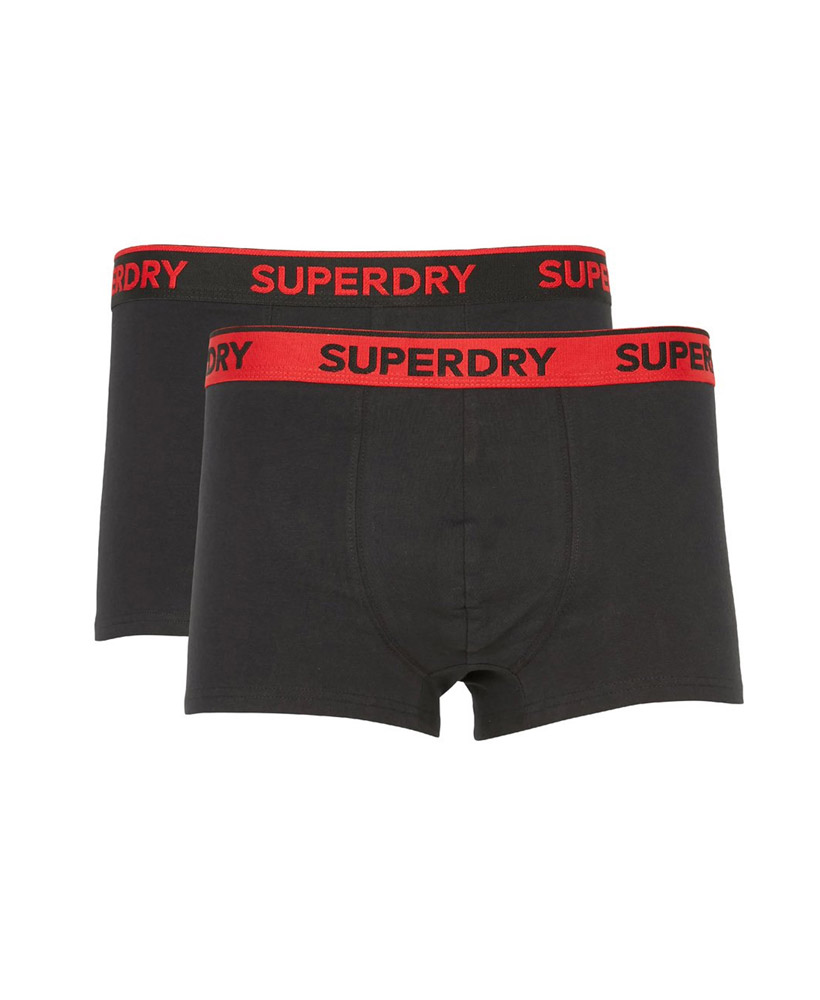 SUPERDRY CLASSIC TRUNK DOUBLE PACK M3110212A-I6W Μαύρο
