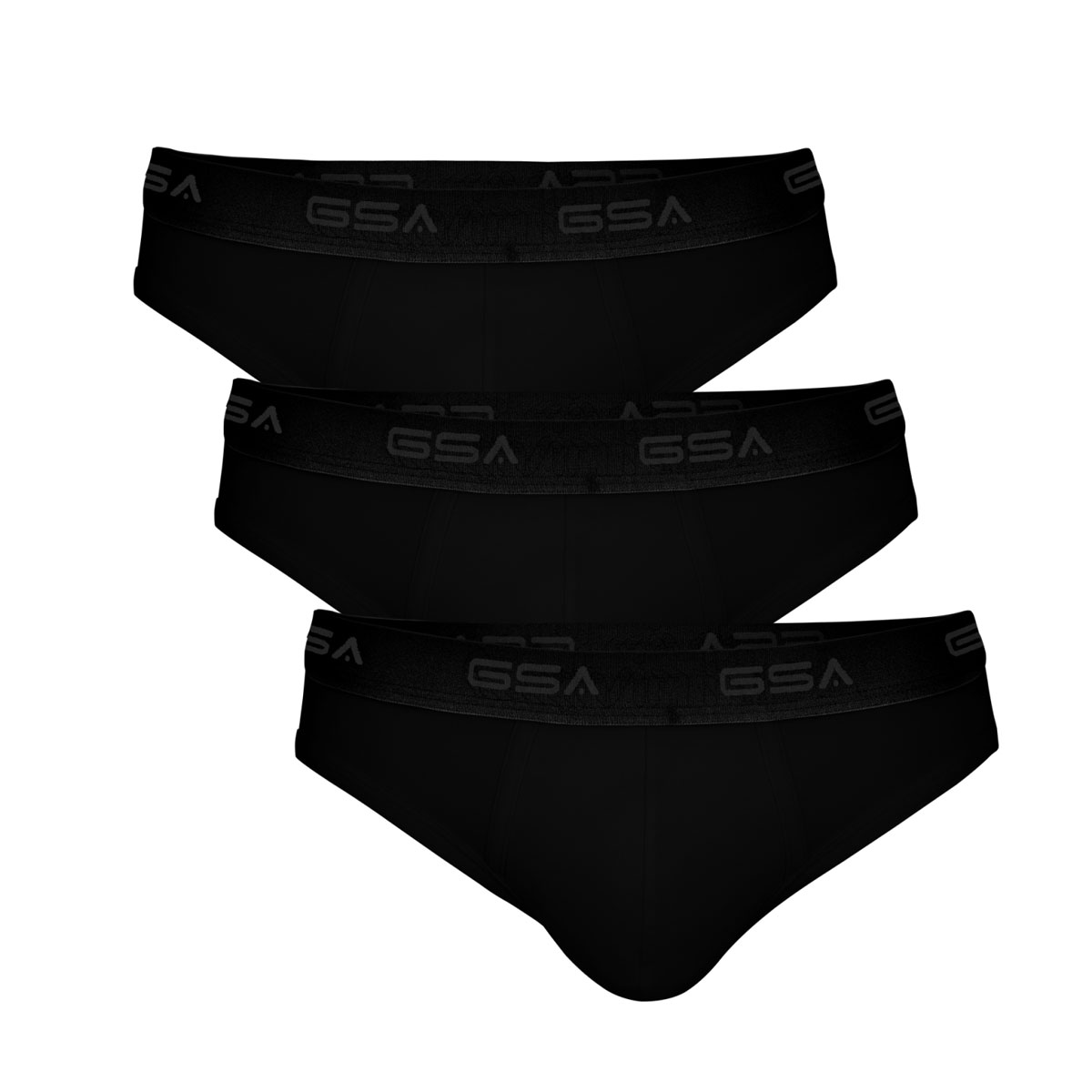 GSA GSA MEN'S BRIEF 3PACK 17-1206-01 Μαύρο