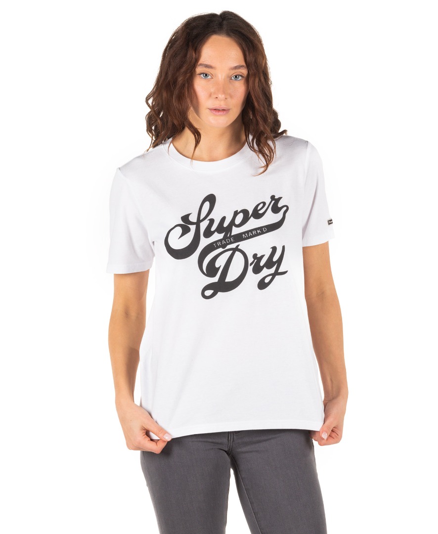 SUPERDRY BLACK OUT TEE W1010677A-01C Λευκό