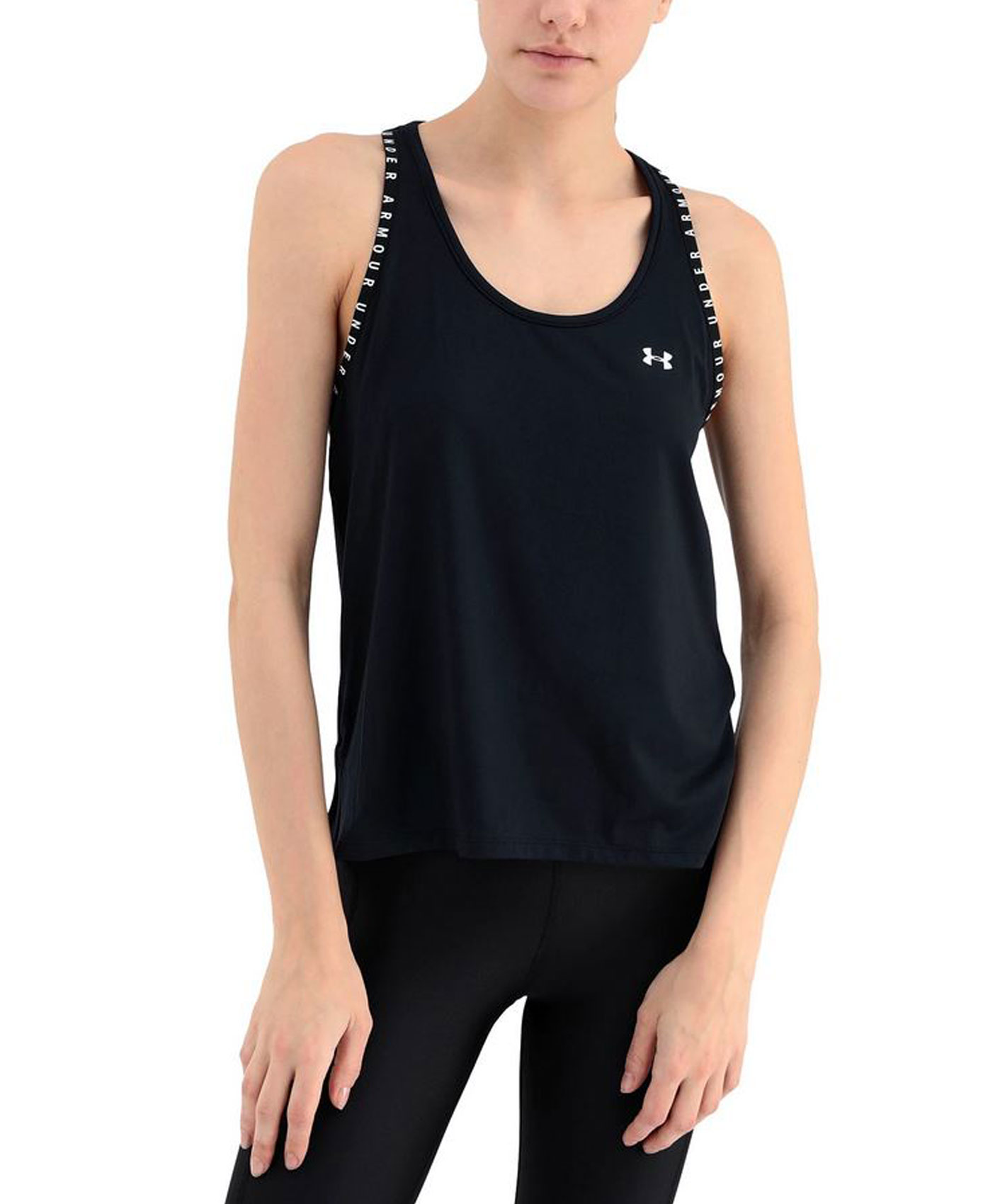 Under Armour UNDER ARMOUR UA KNOCKOUT TANK 1351596-001 Μαύρο