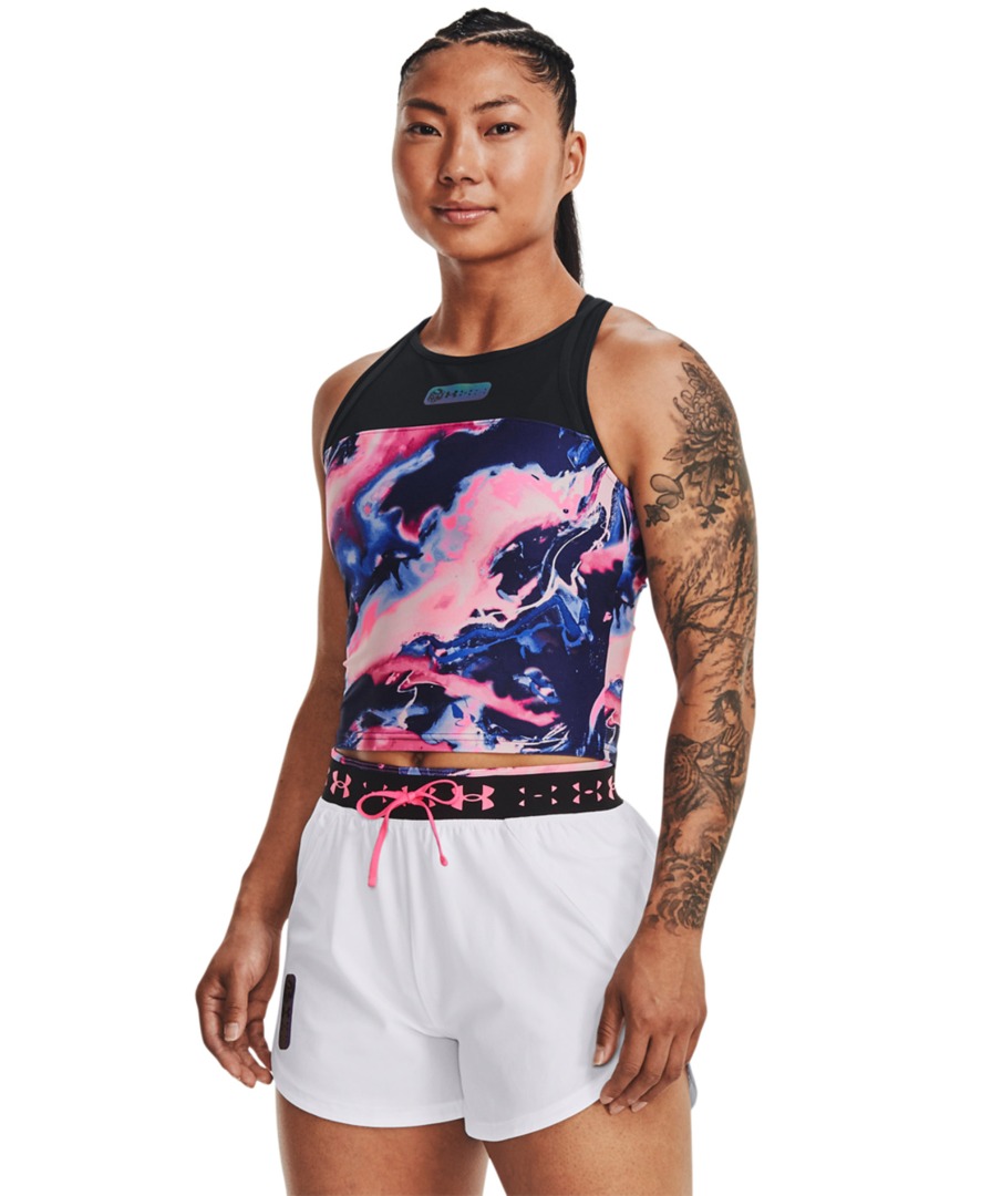 Under Armour UNDER ARMOUR RUN ANYWHERE CROP TANK 1374863-001 Πολύχρωμο