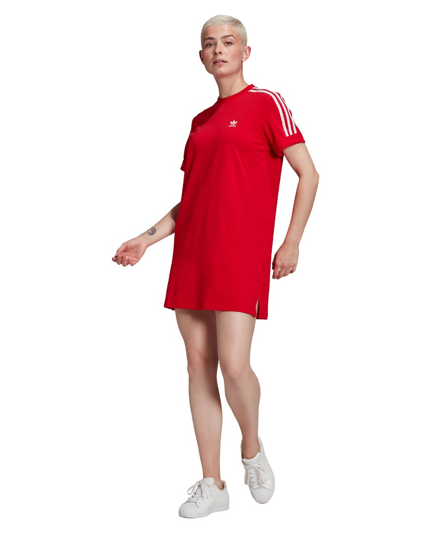 adidas Originals ADICOLOR CLASSICS ROLL-UP SLEEVE TEE DRESS GN2778 Κόκκινο