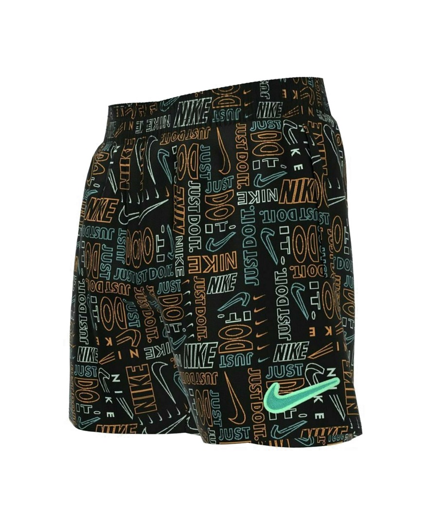 NIKE LOGO MASH UP BREAKER 4” VOLLEY SHORT NESSC792-001 Μαύρο